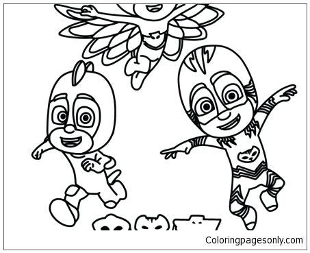 By day they're just regular kids, by night, they're superheros. Pj Mask Coloring Pages at GetColorings.com | Free ...