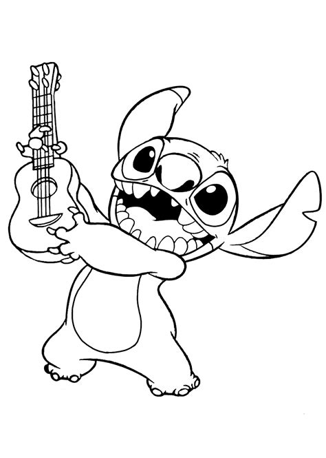 Lilo And Stitch Coloring Pages To Print For Free Lilo And Stitch Kids