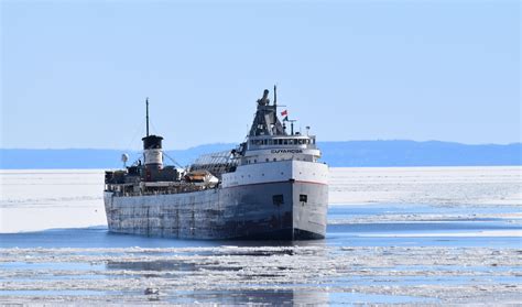 The M Ft Cuyahoga Arrives In Thunder Bay On April Th The Year Old Laker Is