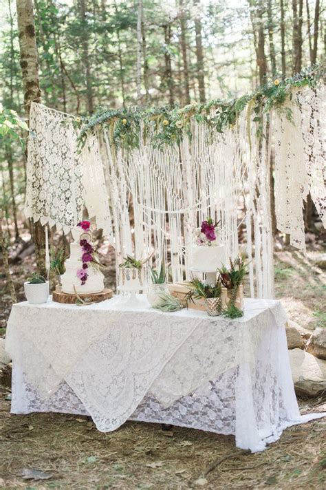 Woodsy Bohemian Summer Wedding Ideas In Maine Bohemian Bridal Shower