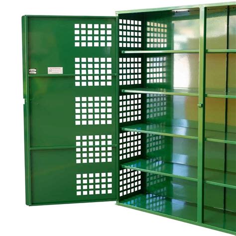 Justrite's aerosolv aerosol can recycling system is the legal, safe way to dispose of aerosol cans. Aerosol Storage Cabinet - Extra Large - iQSafety