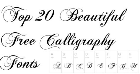 Top 20 Beautiful Free Calligraphy Fonts Lava360