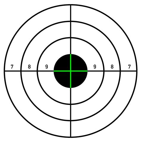 Printable Shooting Targets For Pistol Rifle Airgun Archery