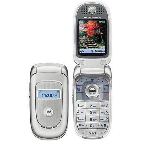 Motorola V191 Silver Quad Band Unlocked Gsm Flip Phone Free Shipping Today