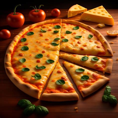 Premium Ai Image Cheese Pizza 3d Model Render