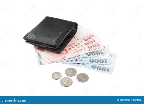 New Taiwan Dollar Cashes Stock Photo Image Of Coins 28071088