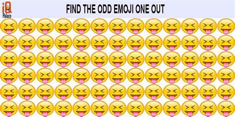 Spot The Odd Emoji One Out Find The Odd One Out Emoji Movie Games