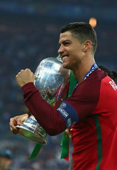 Cristiano Ronaldo With Euro 2016 Trophy Cristiano Ronaldo Cr7