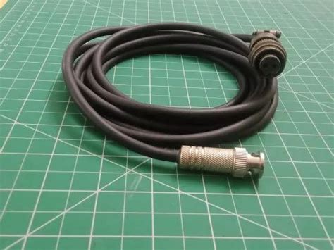 Black Amphenol 2 Pin Mil 5015 To Bnc Accelerometer Cable Vibration