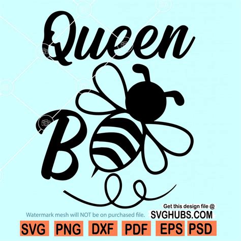 queen bee svg queen bee with crown svg svg hubs