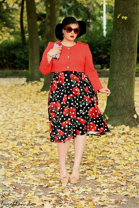 polka dots and carnation lu zieht an ♥ ® plus size outfits plus size fashion curvy