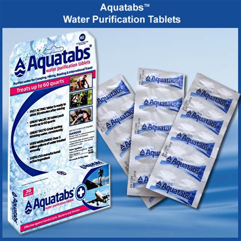 Aquatabs Water Purification Tablets Aquatabs Survival Metrics Llc