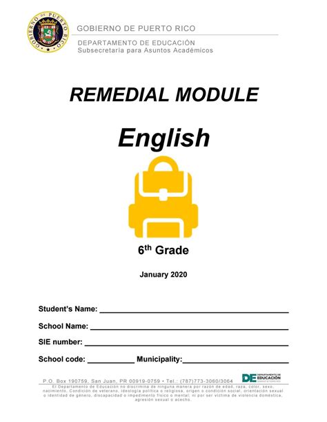 Remedial Module English 6th Grade By June Rivera Issuu