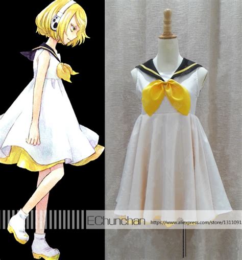 Vocaloid Kagamine Rin Len Halloween Cosplay Dress Cosplayware Up To