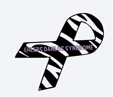 Ehlers Danlos Syndrome Ehlers Danlos Eds Zebra Support Ribbon