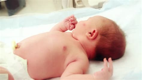 Closeup Of Crying Newborn Baby Stock Footage Video Shutterstock