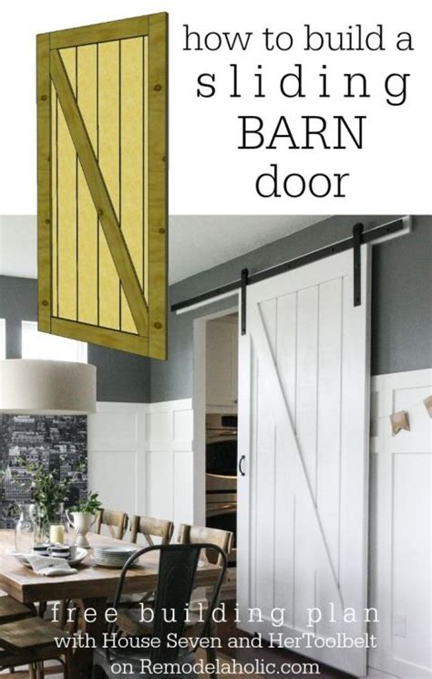 Posts you can develop body sections out of 2x4s and insert. Simple DIY Barn Door Tutorial | Sliding barn doors, Do it yourself and Offices