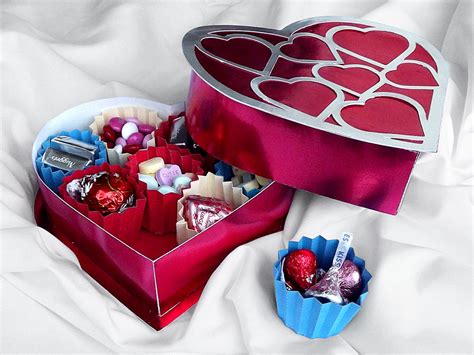 Heart Shaped Box And Candy Cups Pazzles Craft Room