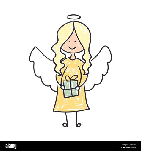 Angel Drawing Cut Out Stock Images And Pictures Alamy