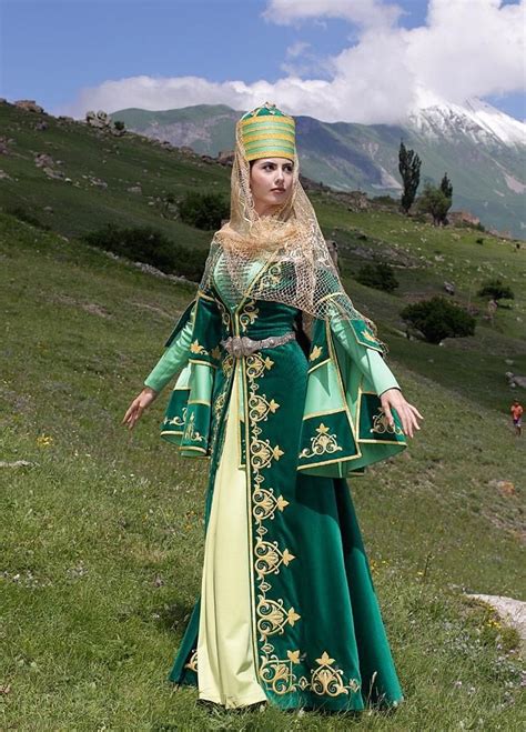 Circassian Balkar And Karachay Girl Historical Caucasian Eurasian