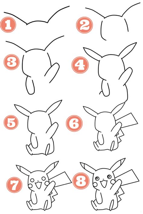 Como Desenhar O Pikachu Passo A Passo Para Iniciantes
