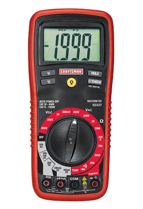 Test meter basics analogue multimeter how does an analogue multimeter work dmm digital multimeter how a dmm works dmm accuracy & resolution how to buy best digital multimeter how to use a multimeter voltage measurement current measurements. Craftsman Digital Multimeter with Manual Ranging, 8 ...