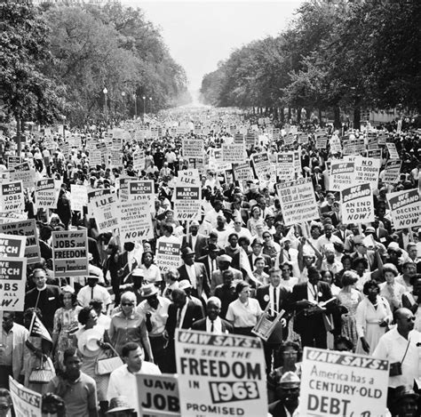 March On Washington 1963 Nparticipants In The March On Washington