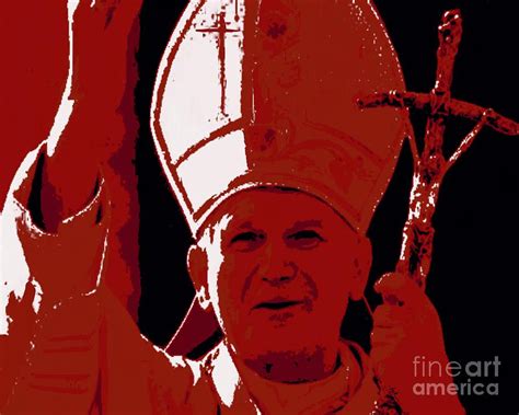 Pope John Paul Ii Blessing Painting By Jack Bunds