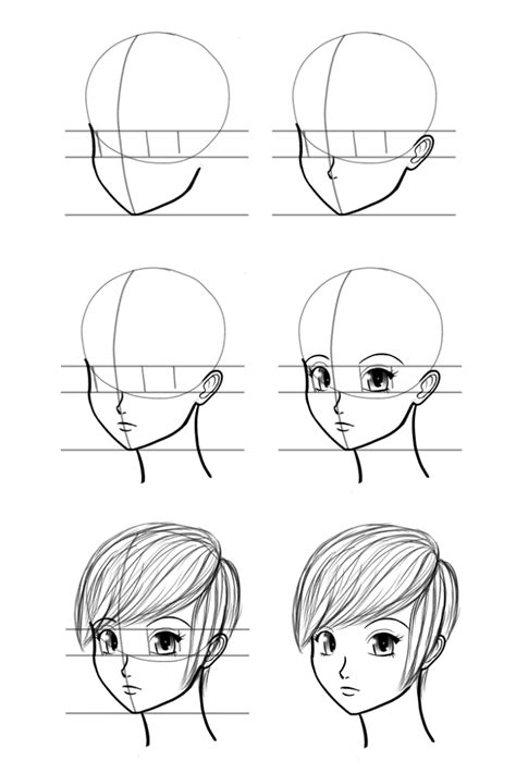 How To Draw Faces Anime Face Drawing Face Drawing Face Sketch
