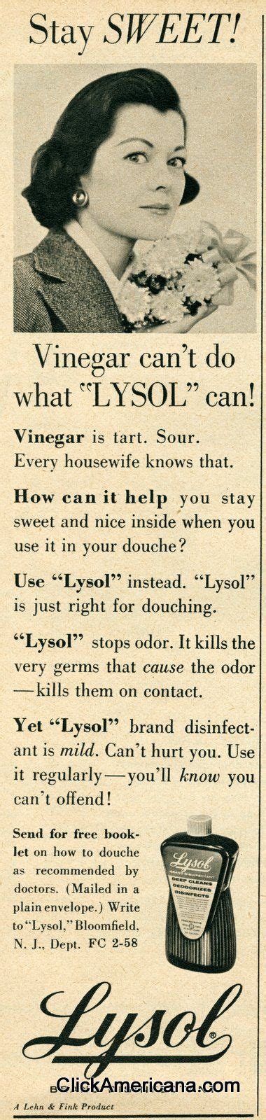 dear 50s ladies use lysol for the neglect that sometimes kills romance click americana