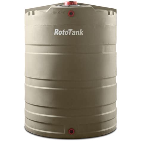 Vertical 2200l Water Tank Tan Rototanktm