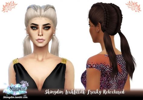 Shimydim Leahlillith`s Freaky Hair Retextured Sims 4 Hairs