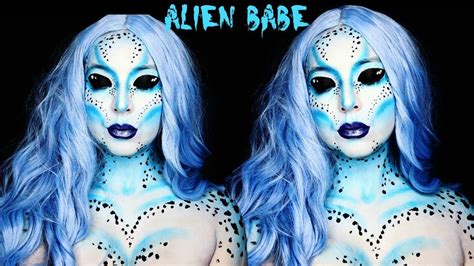 Alien Babe Halloween Makeup Tutorial Youtube