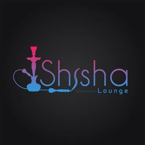 Shisha Bar Logo Hookah Labels Badges And Design Stock Vector