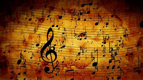 Animated background with musical notes, Music notes ...