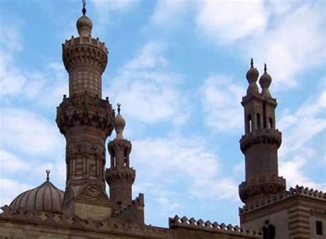 Egypt Picture Minarets Of The Al Azhar Mosque Cairo
