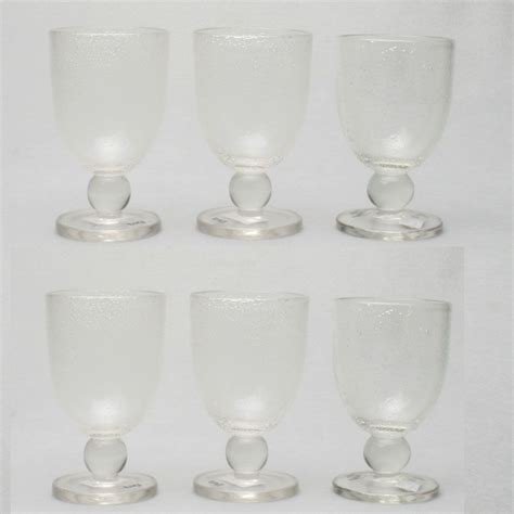 Upc 025466779512 Tag 555179 Bubble Goblet Glass 10 Ounce Clear Set Of 6