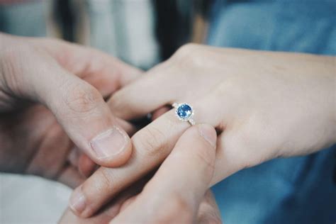 Sapphire Proposal Ring Customised Engagement Proposal Ring With