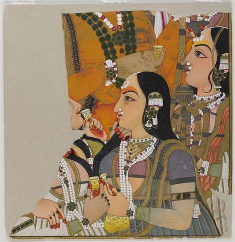 Fragment From Maharaja Pratap Singh 17791803 Of Jaipur With Ladies