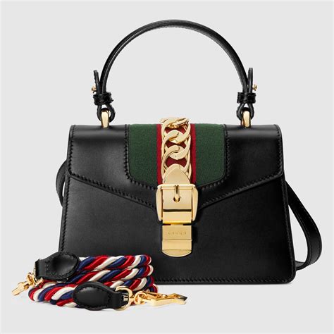 Sylvie Leather Mini Bag Gucci Womens Shoulder Bags 470270d4zag8015