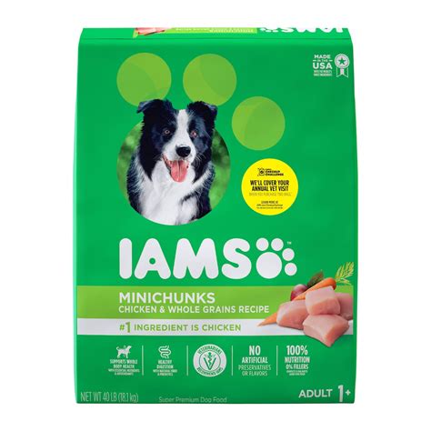 Iams Minichunks Chicken And Whole Grains Dry Dog Food For Adult Dog 40