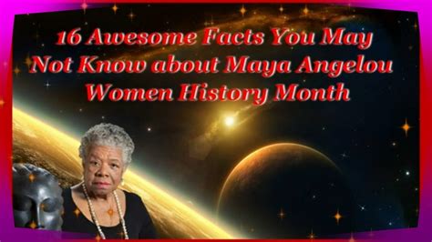 🌟16 Awesome Facts You May Not Know About Maya Angelou Women History