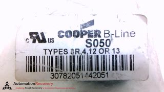COOPER B LINE S050 OIL TIGHT HOLE SEAL ALT P N 78205144205