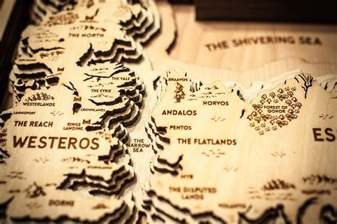 Game Of Thrones 3d Wood Map Etsy