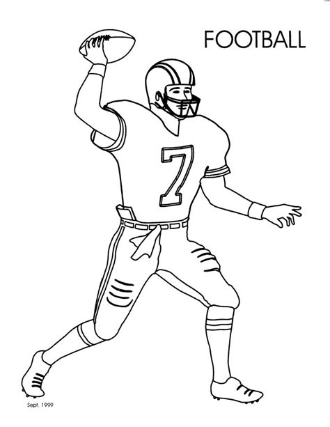 This page has pictures of american high school, college and nfl kinds of players. Football Coloring Pages - GetColoringPages.com