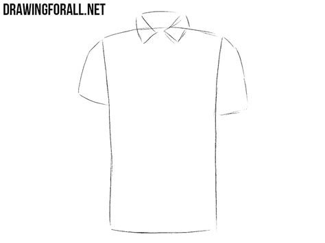 Draw in your eye sockets and the cavern where the nose would be. How to Draw a Polo Shirt | Drawingforall.net