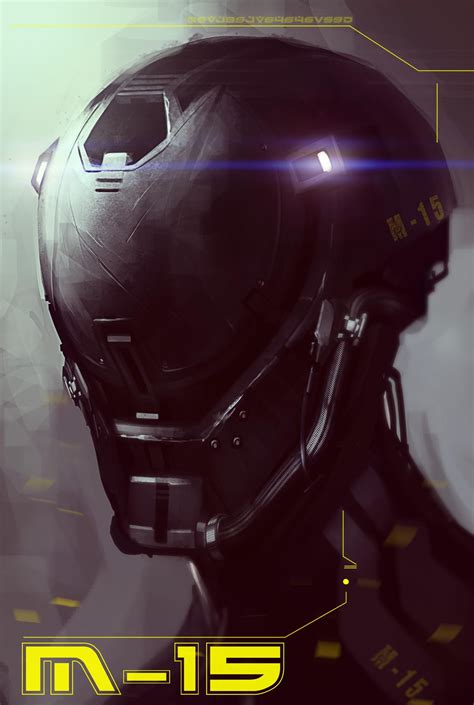 Cyberpunk Android Future Helmet Robot Futuristic Sci Fi Military