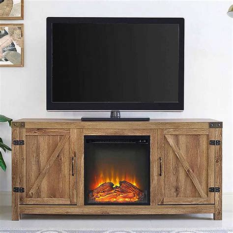 58 Barn Door Fireplace Tv Stand Jcpenney Fireplace Tv Stand