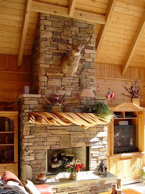 Deep relief carving of a log cabin in basswood with an emphasis on carving realistic textures. Types of fireplace mantels and the importance of design