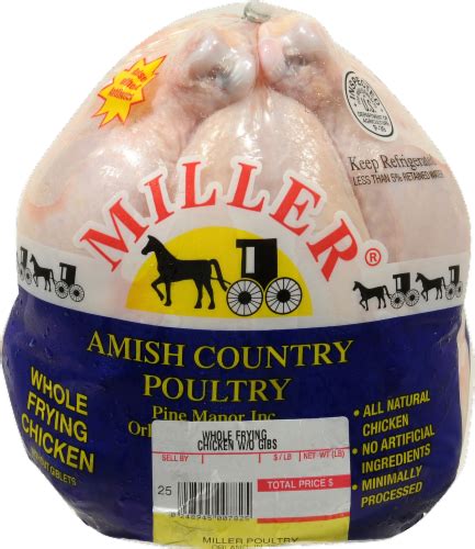 Miller Poultry Whole Fresh Chicken 1 Lb QFC